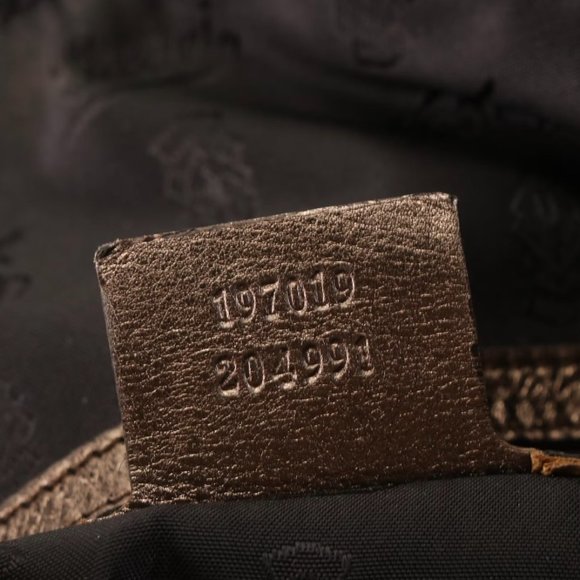 GUCCI $1595 Hysteria Metallic Bronze Leather Gold Hardware Tote Bag - Picture 10 of 10